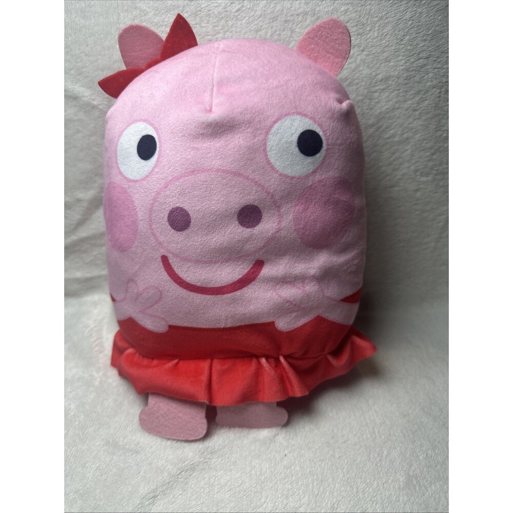 Stuffed Peppa Pig 2022 Just Play Plush 8” Pink And Red